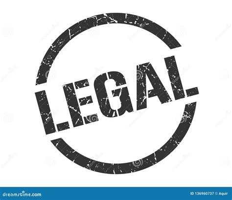 Legal Stamp Stock Vector Illustration Of Grunge Label