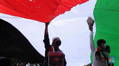 Intip Massa Aksi Bela Palestina Geruduk Kedubes As Di Jakarta