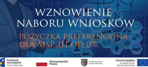 Wznowienie przyjmowania wniosków Pożyczka MŚP III Świętokrzyski