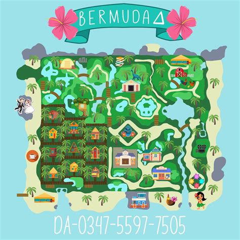 Tropical Map Tropical Resort Tropical Theme Animal Crossing Guide