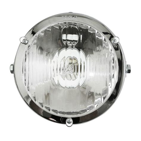 Phare Projecteur Cyclo Adaptable Peugeot Rond Diam Mm Chrome