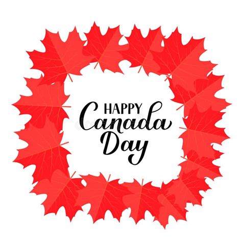 Happy Canada Day Maple Leaves Stock Illustrations 1066 Happy Canada