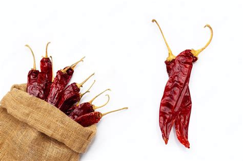 Premium Photo Hot Red Dried Chili Peppers