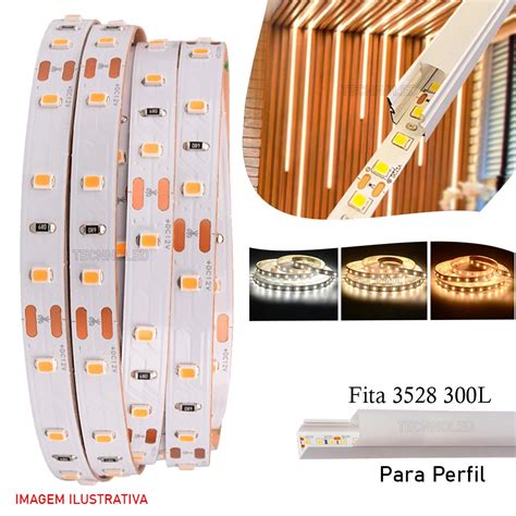 Fita Led Para Perfil De Led Rolo Metros Led W Branco