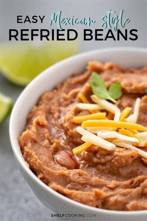 Mexican Style Refried Beans Bring The Fiesta Home Shelf Cooking