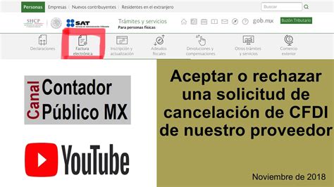 Tutorial Aceptar o rechazar una solicitud de cancelación de CFDI 3 3 o