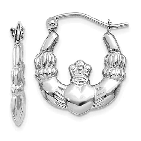 Best White Gold Claddagh Earrings For Your Money