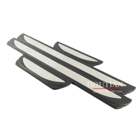 Free Shipping Stainless Steel Car Sticker Door Sill Scuff Plate For