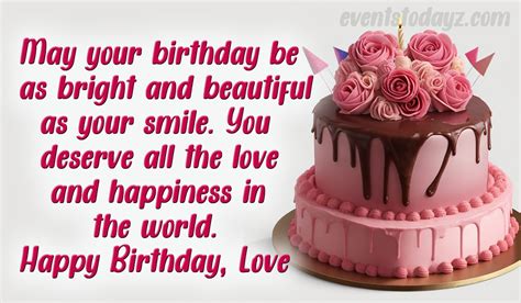 Birthday Wishes For Love | Happy Birthday My Love