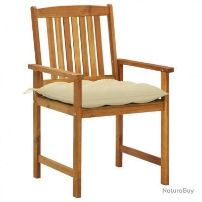 Chaises de metteur en scène avec coussins 4 pcs Acacia massif 3061202