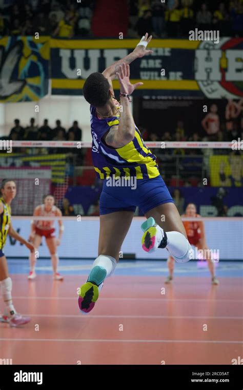 Istanbul Turkiye March Melissa Vargas Serves During