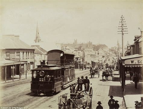 Sydneys George Street Filming From 1906 Shows Tram In The Middle Of