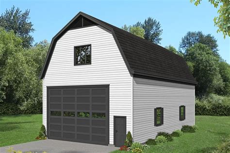 Barn Like Detached Sq Ft Rv Friendly Garage Plan With Storage