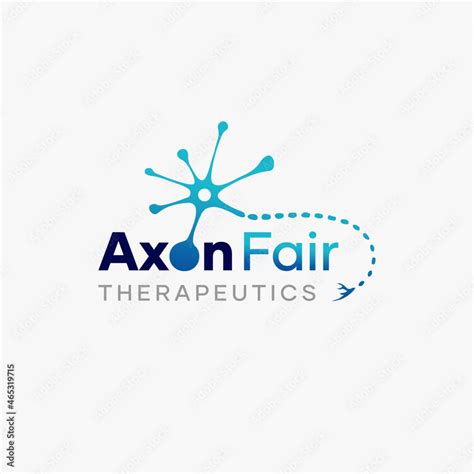 Neuron Axon Medical Therapeutic Logo Design Idea Stock Vector | Adobe Stock