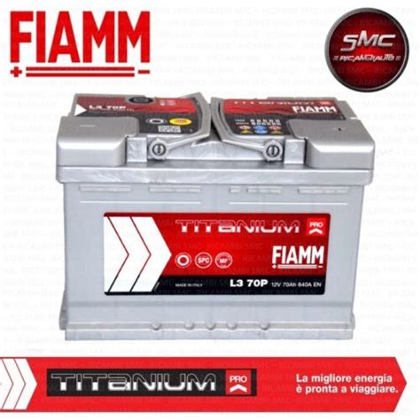 Batteria Auto Fiamm Cod L P Titanium Pro Ah A Polo Positivo A