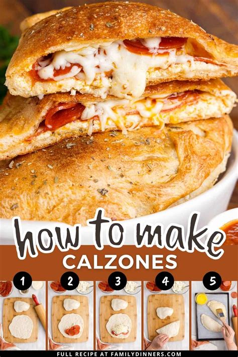 Easy Pepperoni Calzone - Family Dinners