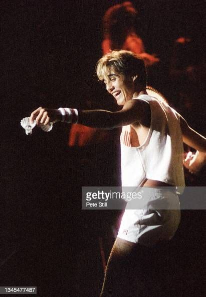 Andrew Ridgeley Of English Pop Duo Wham Performs On Stage At In 2024