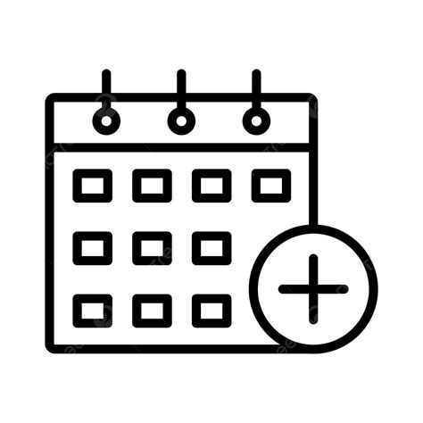 Icono De Línea De Calendario Vector Png Calendario Fecha Evento Png