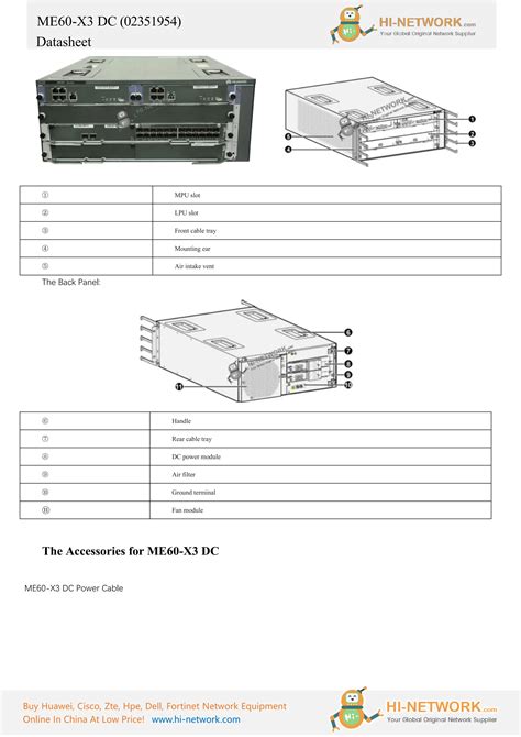 Huawei Me60 X3 Dc Brochure Datasheet Pdf