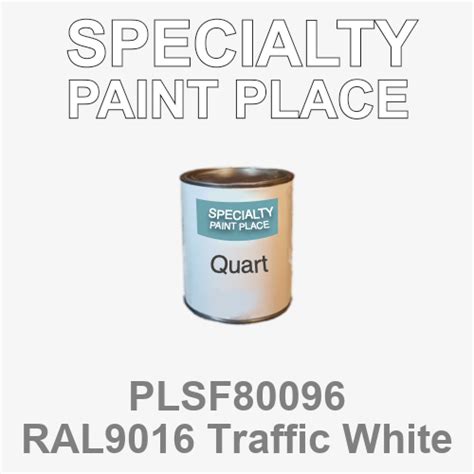 PLSF80096 RAL9016 Traffic White IFS Touch Up Paint Quart