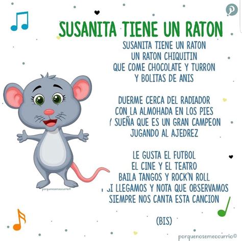 Canciones Infantiles Escritas Para Imprimir