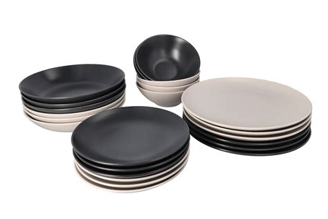 Black & White Dinnerware Set 24pcs | Danny Home