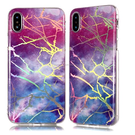 SUNSKY สำหรบเคส iPhone XS Max Shiny Laser TPU