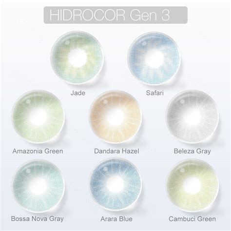 FRESHGO HIDROCOR GEN 3 BELEZA GRAY GREY COSMETIC COLORED CONTACT