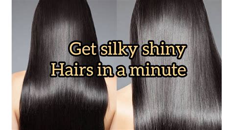 Get Silky Shiny Hair In A Minute By Farah Khizar Youtube