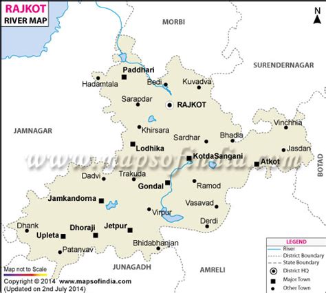 Rajkot River Map