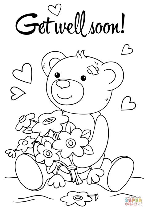 Cute Get Well Soon Coloring Page | Free Printable Coloring Pages - Free ...