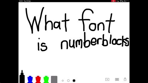 NumberBlocks Font