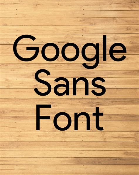 Google Sans Font Free Download