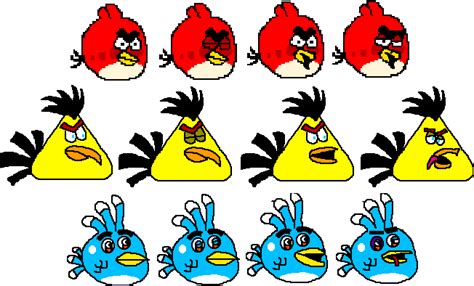 My Angry Birds Sprites 1 By Wenkaifoo On Deviantart