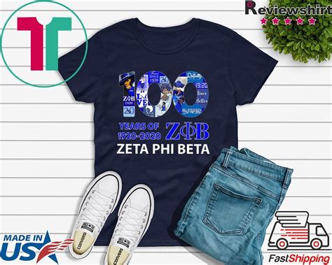 100 Years Of 1920 2020 Zeta Phi Beta Tee Shirts