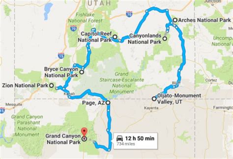 √ Map Of Arizona National Parks And Monuments