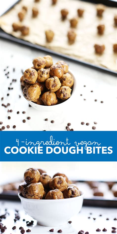 4 Ingredient Vegan Cookie Dough Bites