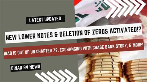 Amazing News From Cbi Deletion Of Zeroes Active Iraq Dinar Rv Updates