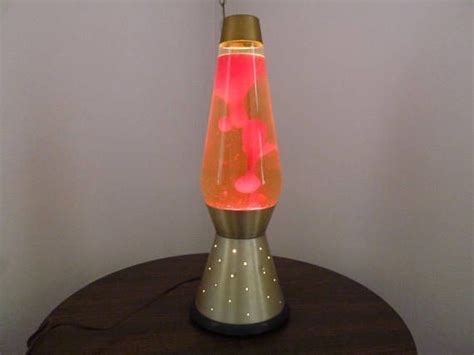 Vintage Lava Lamp The Century Model Red Lava In Clear Lavalamp