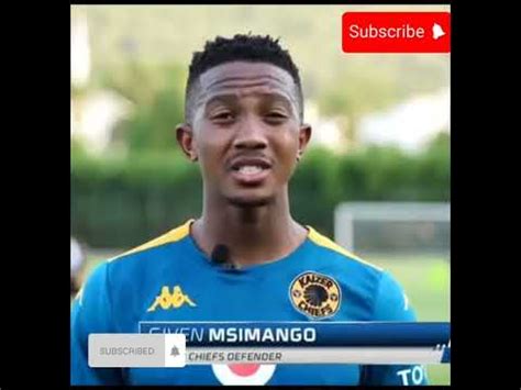 Kaizer Chiefs Captain Yusuf Maart And Given Msimango Share Briefly