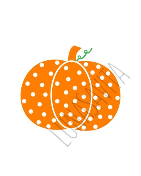 Polka Dot Pumpkin Svg Dxf Files For Cricut Design Space