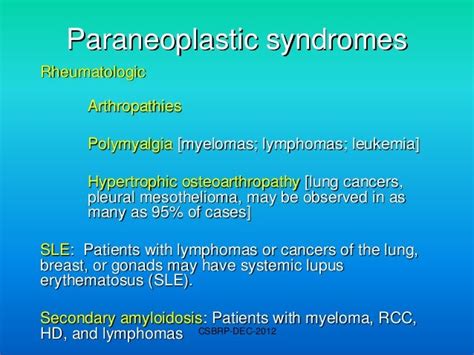 Paraneoplastic Syndromes 18a