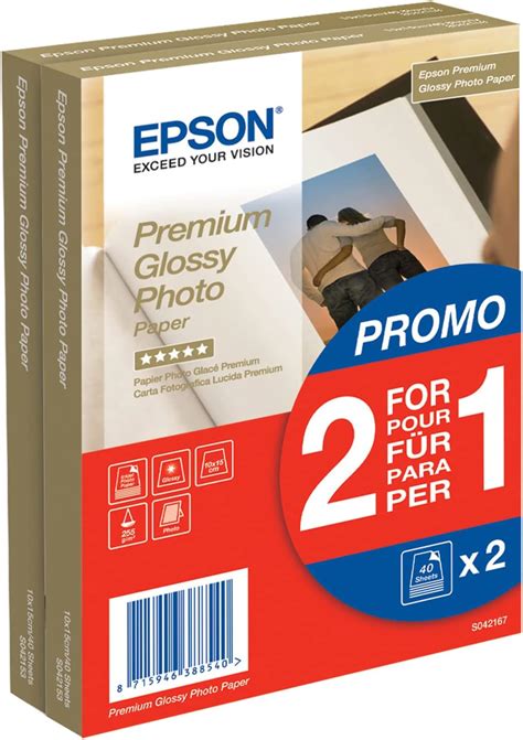 EPSON Carta Fotografica Lucida Premium Per Stampanti A Getto D