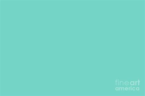 Pastel Tropical Aqua Turquoise Blue Green Solid Color Digital Art