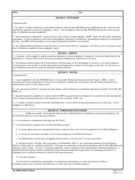 Da Form 5435 Fill Out Sign Online DocHub