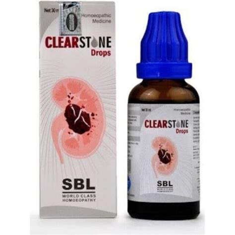 SBL Clearstone Drops 30ml For Renal Calculi Pain Abdomen And Back