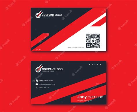 Premium Vector Abstract Business Card Template