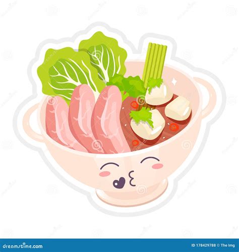 Kawaii Noodle Ramen Mascot Design Vector Illustration Cartoondealer