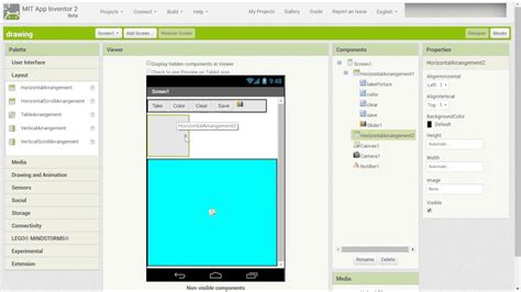 Mit App Inventor Tutorial Canvas Picture Drawing Part Youtube