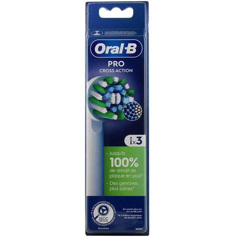 Oral B Pro Brossettes De Rechange Cross Action